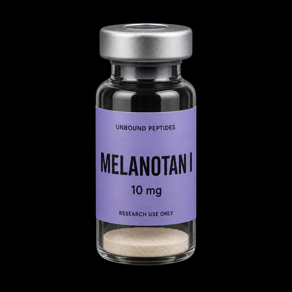 Melanotan I 10 mg lyophilized peptide vial
