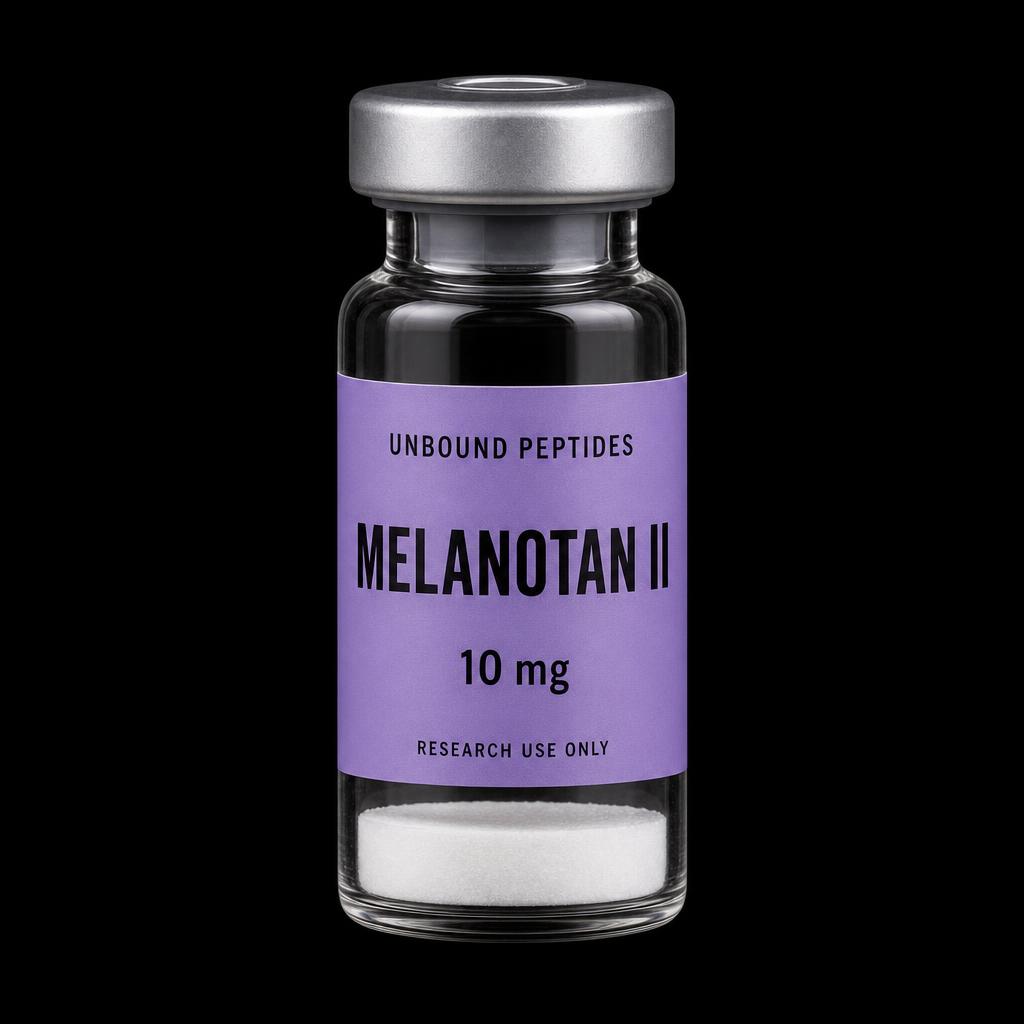 Melanotan II 10 mg lyophilized peptide vial