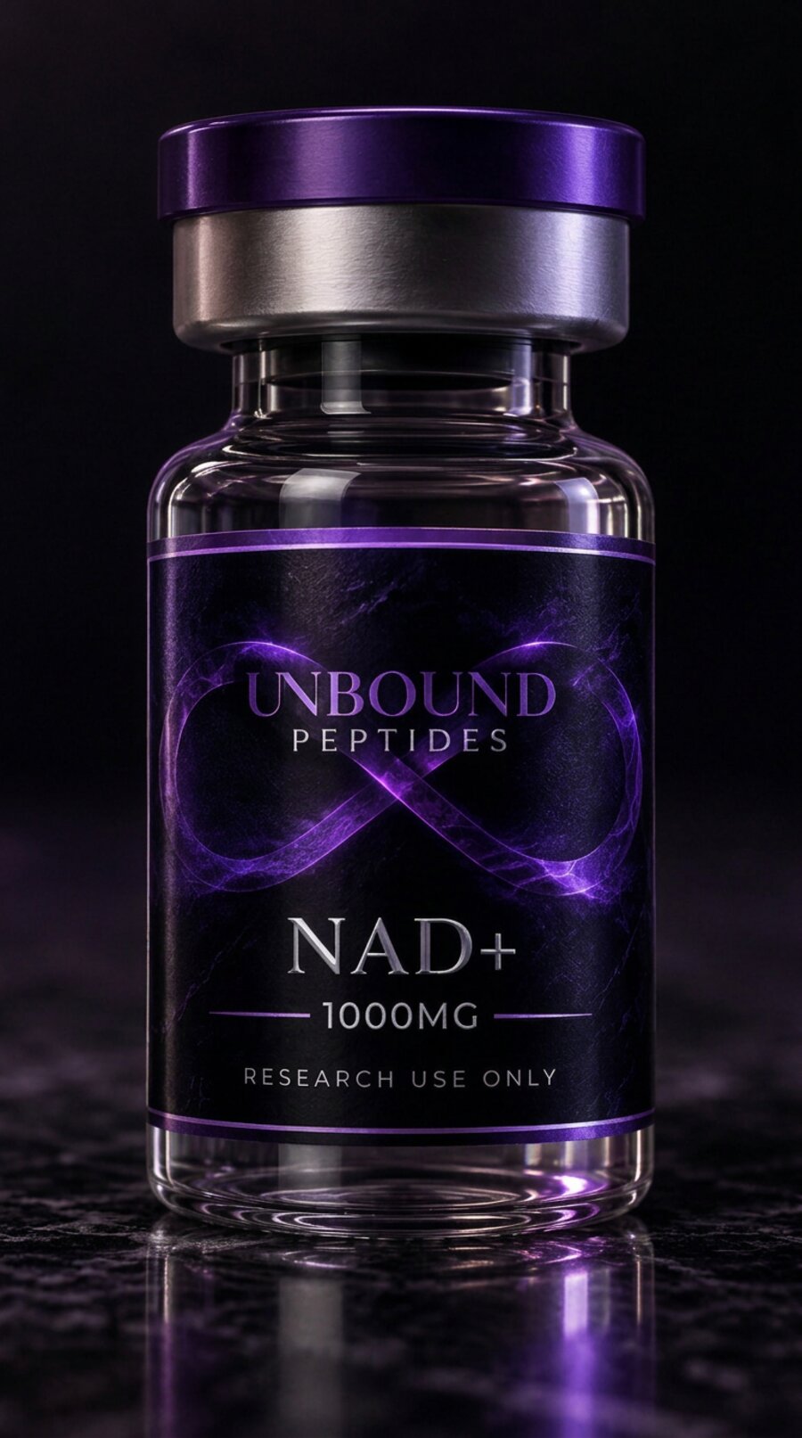 NAD+ 1000 mg lyophilized peptide vial