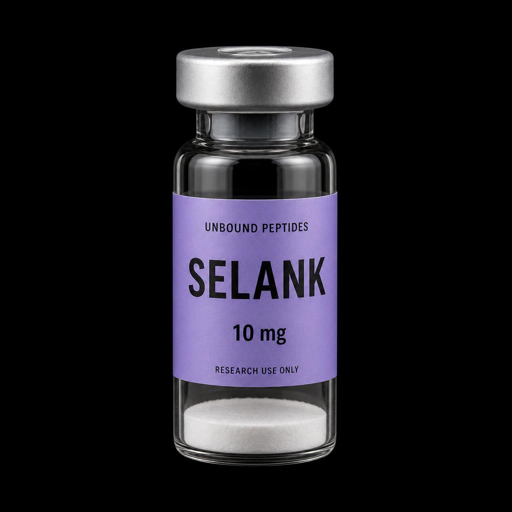 Selank 10 mg lyophilized peptide vial